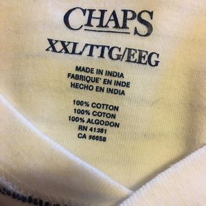 Chaps Mens Short sleeve Henley Shirt XXL